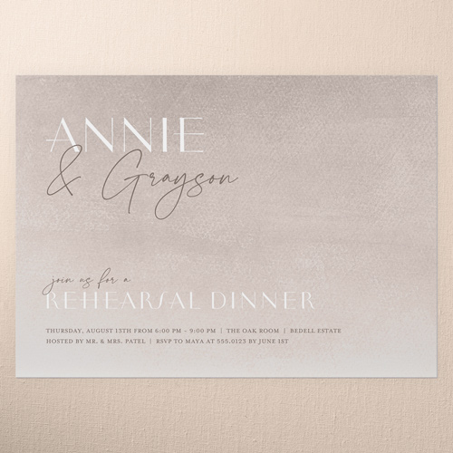 Modern Grace Rehearsal Dinner Invitation, Pink, 5x7 Flat, Standard Smooth Cardstock, Square