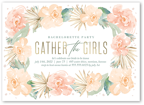Contemporary Bachelorette Party Invitation
