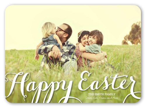 Happy Easter Easter Card, Rounded Corners