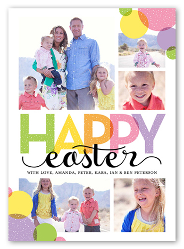 Easter Bubbles Easter Card, White, 100% Recycled Cardstock , Square