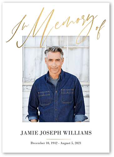 Beautiful Memories Sympathy Card, White, 5x7 Flat, Luxe Double-Thick Cardstock, Square