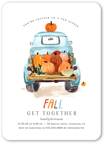 Autumn Travelers DIY 5x7 Printable Card Making Kit