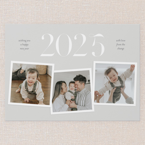 Essential Excitement New Year's Card, Grey, 5x7 Flat, New Year, Matte, Signature Smooth Cardstock, Square