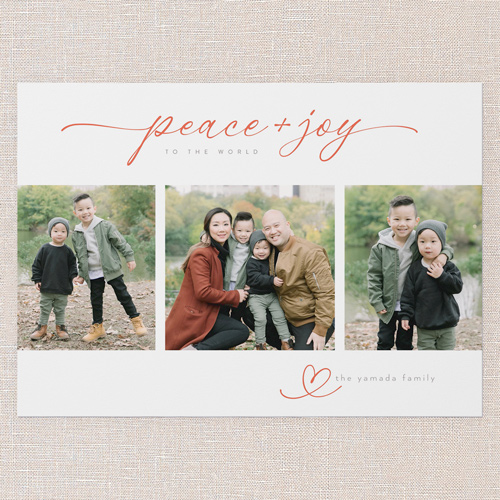 Serene Peace Religious Christmas Card, White, 5x7 Flat, Religious, Luxe Double-Thick Cardstock, Square