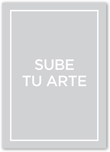 Sube tu arte Tarjeta de Navidad, White, Feliz Navidad, Luxe Double-Thick Cardstock, Square