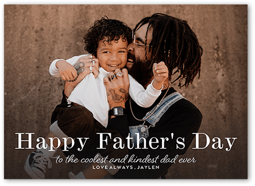 Notable Notion Father's Day Card, White, 5x7 Flat, Standard Smooth Cardstock, Square