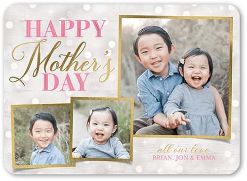Graceful Love Mother's Day Card, Rounded Corners