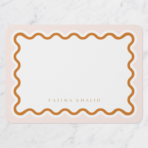 Warm Waves Personal Stationery, Rounded Corners