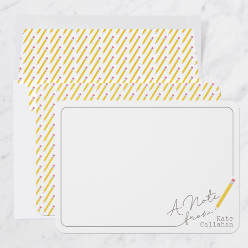 Penciled Note 5x7 Stationery Card by Sarah Hawkins Designs Shutterfly