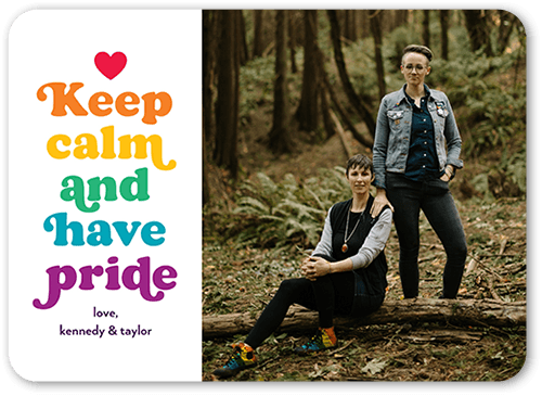 Have Pride Pride Month Greeting Card, White, 5x7 Flat, Matte, Signature Smooth Cardstock, Rounded, White