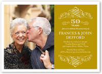 memorable years wedding anniversary invitation 5x7 flat