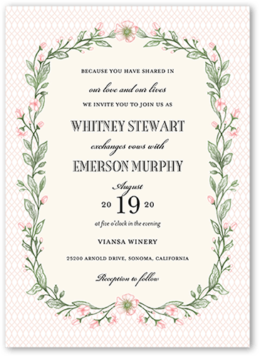 our wedding invitation