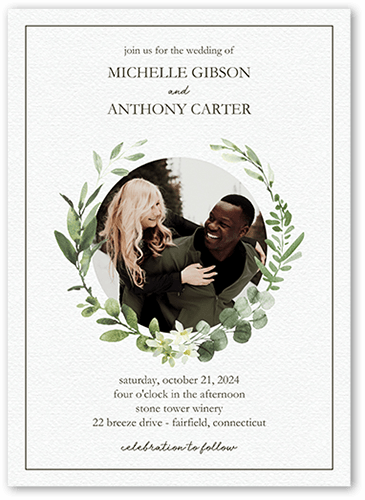 Greenery Wedding Invitations