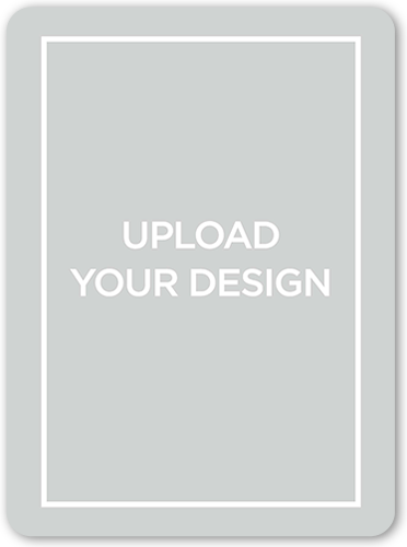 Upload Your Own Design Moving Announcement, White, Matte, Signature Smooth Cardstock, Rounded