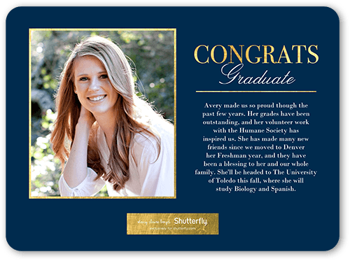Noble Year 6x8 Graduation Announcements Shutterfly