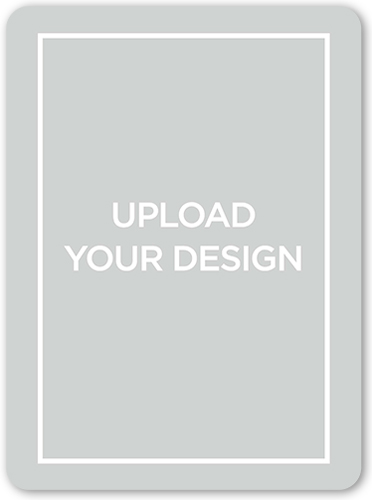 Upload Your Own Design Valentine's Card, White, Signature Smooth Cardstock, Rounded