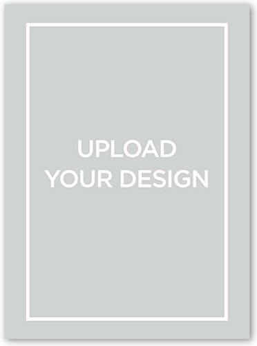 Upload Your Own Design Wedding Announcement, White, Signature Smooth Cardstock, Square