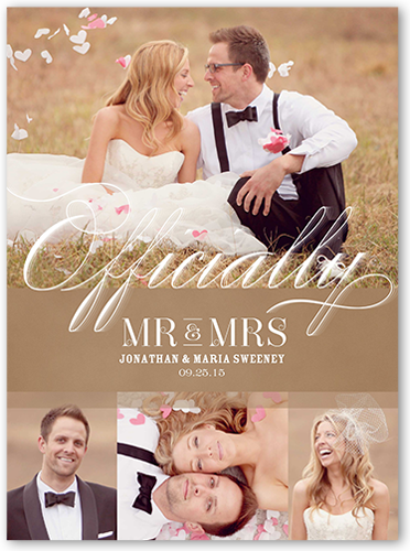Made It Official 6x8 Wedding Announcement Cards Shutterfly