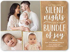 holiday birth announcement cards