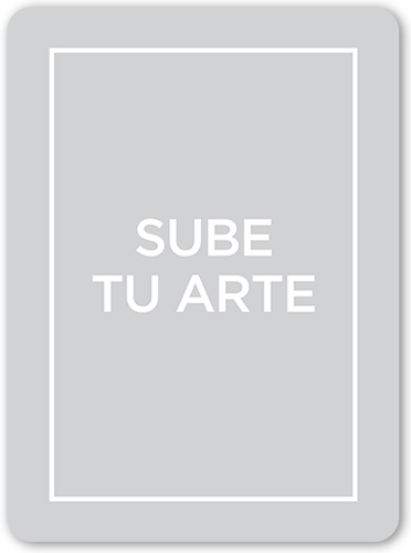 Sube tu arte Tarjeta de Navidad, White, Feliz Navidad, 100% Recycled Cardstock ?, Rounded