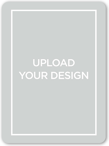 Upload Your Own Design Father's Day Card, White, Signature Smooth Cardstock, Rounded