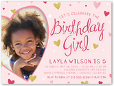 sweetheart frame birthday invitation 4x5 flat