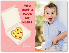 pizza my heart valentines card