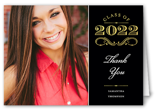 regal graduate 3x5 folded greeting card thank you cards