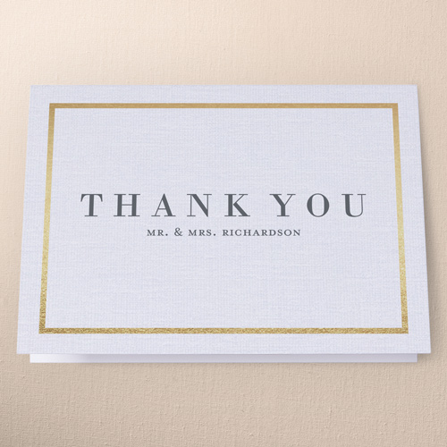 Simple Solid Frame 3x5 Custom Thank You Cards Shutterfly