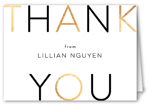 Hey There Baby Thank You Card, White, 3x5, Matte, Folded Smooth Cardstock, White