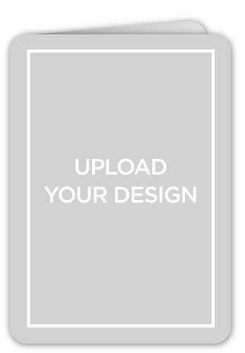 Upload Your Own Design Moving Announcement, White, Pearl Shimmer Cardstock, Rounded, White
