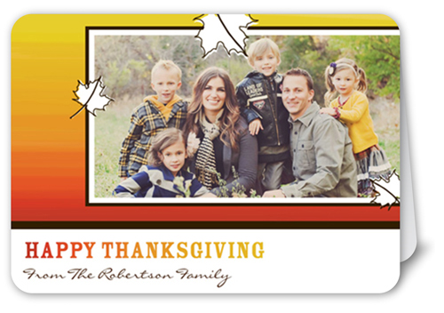 Autumn Spectrum Fall Greeting, Yellow, Matte, Folded Smooth Cardstock, Rounded