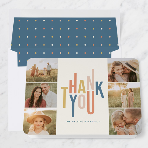 Stacked Gratitude 5x7 Folded Card by Hello Little One | Shutterfly