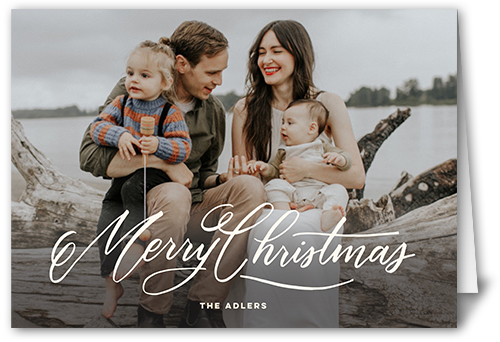 Seasonal Signatures Holiday Card, White, 5x7 Folded, Christmas, Matte, Folded Smooth Cardstock, Square