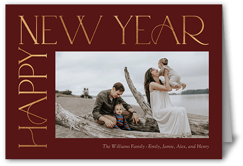 Classic Red New Year Cards