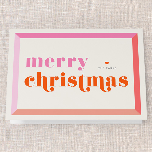 Vibrant Ventures Holiday Card, White, 5x7 Folded, Christmas, Matte, Folded Smooth Cardstock, Square, White