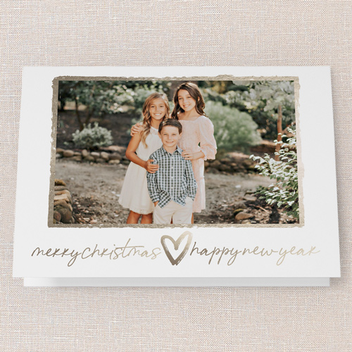 Radiant Revelry Holiday Card, White, 5x7 Folded, Christmas, Matte, Folded Smooth Cardstock, Square, White