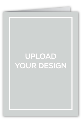 Upload Your Own Design Graduation Card, White, Pearl Shimmer Cardstock, Square