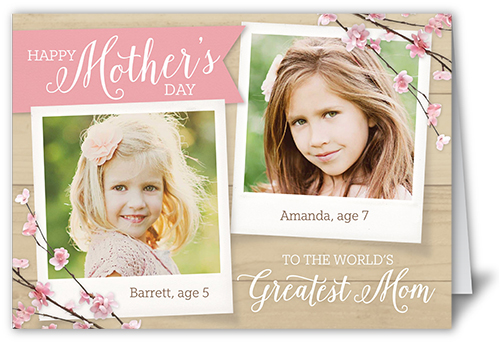 Beautiful Branches Mother's Day Card, Square Corners