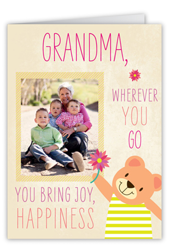 What Grandma Brings Mother's Day Card, Square Corners