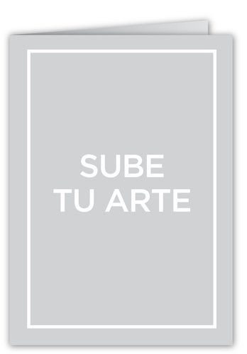 Sube tu arte Tarjeta de Navidad, White, Feliz Navidad, Matte, Folded Smooth Cardstock, Square
