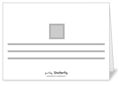 Upload Your Own Design 5x7 Folded Card by Yours Truly | Shutterfly