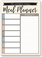 meal planner 5x7 notepad