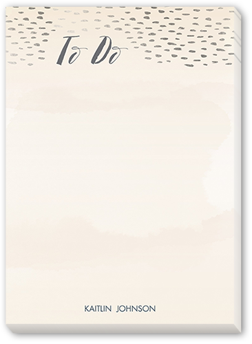 Dotted To Do 5x7 Notepad, Pink, Matte