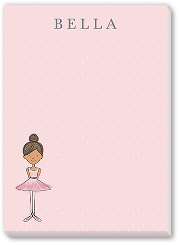 Tiny Dancer  5x7 Notepad, Beige, Matte