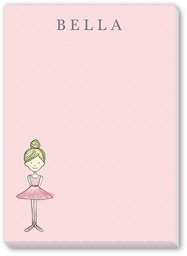 Tiny Dancer  5x7 Notepad, Beige, Matte, Antique White