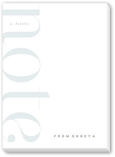 Classic Notation Notepad, Grey, Matte