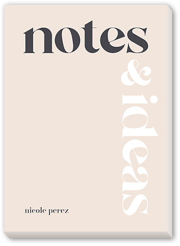 Notes and Ideas Notepad, Beige, Matte
