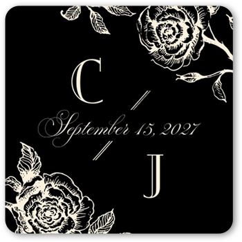 Romantic Rose Stickers, StickersAntique White