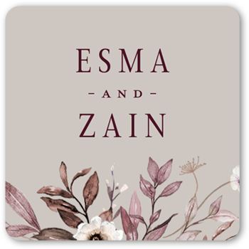 Floral Filigree Stickers, StickersAntique White